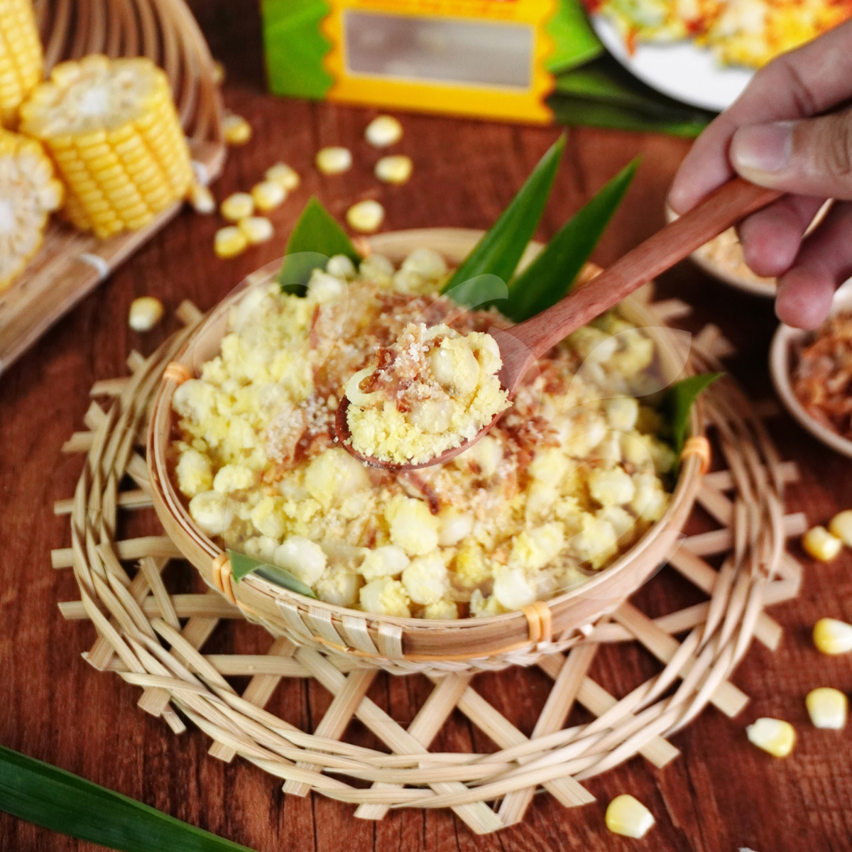 [CT Choice] Vietnamese Sticky Rice with Corn 450g (Pack of 3) (Xôi Bắp Lá Chuối Bến Thành)