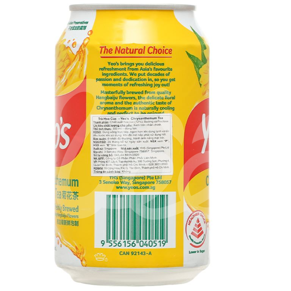 Trà Hoa Cúc Yeo's Lon 10oz - Thức Uống Thanh Nhiệt Hoa Cúc Truyền Thống