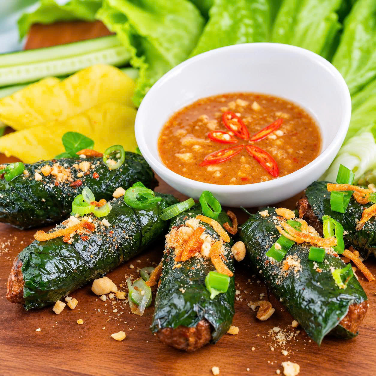 [ĐOÀN] Beef Rolls in Betel Leaf 120g/ Bò Lá Lốt