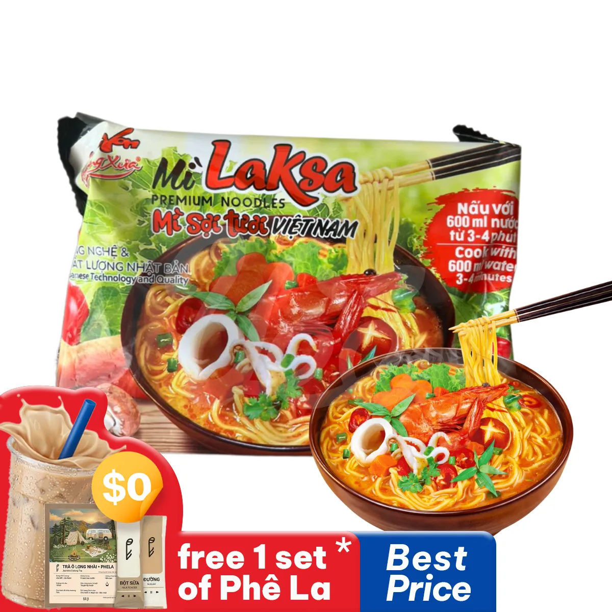 MIKKO Mì Laksa Sợi Tươi – 100g
