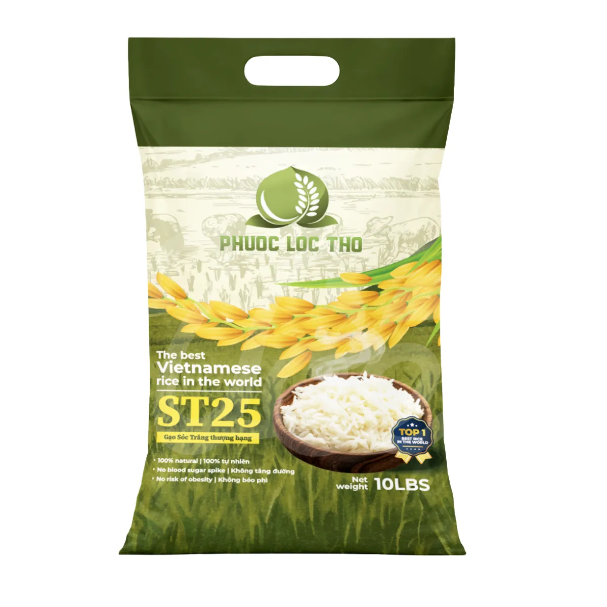 [phuoc Loc Tho] ST25 Phuoc Loc Tho Rice VN 10lbs