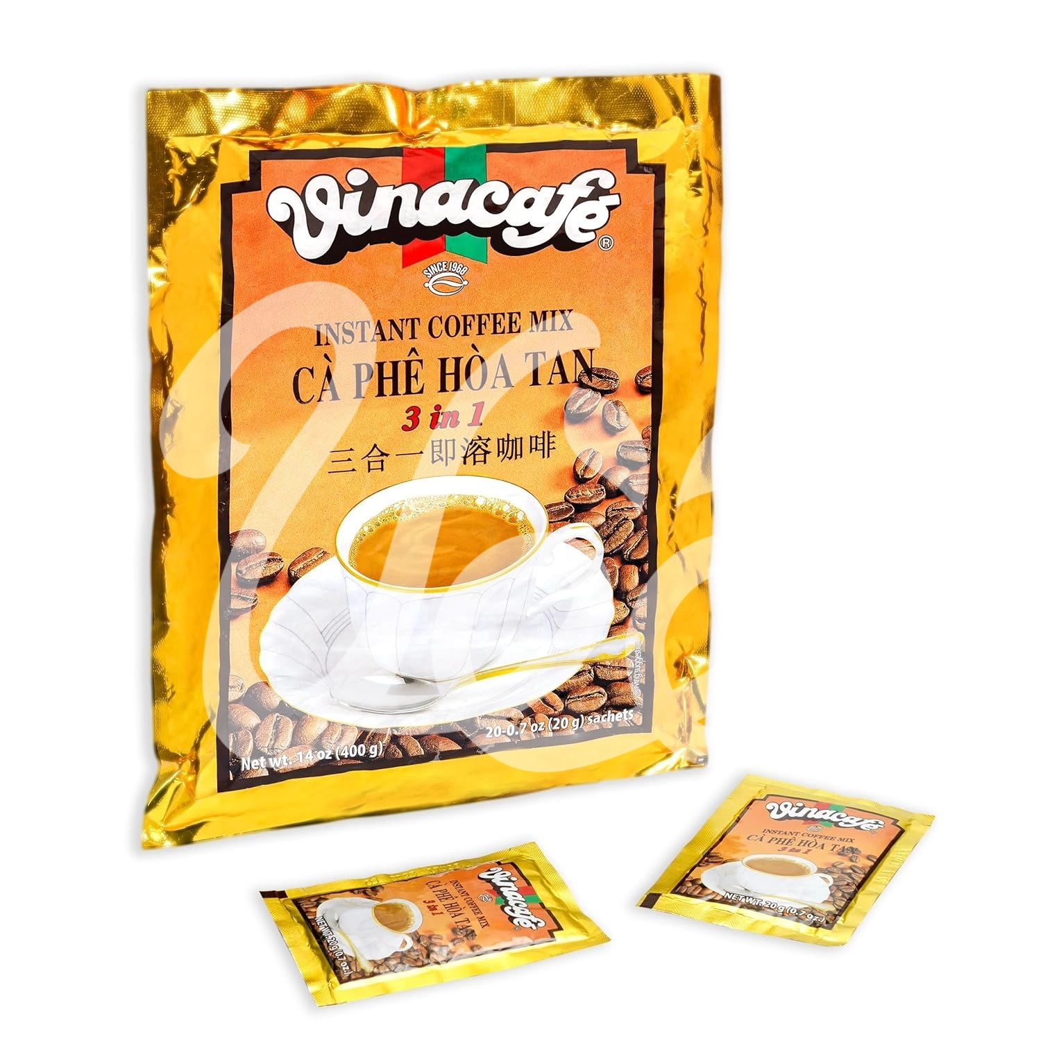 [Vinacafe] Instant Coffee Mix 3in1 Gold 400g/20 Packs