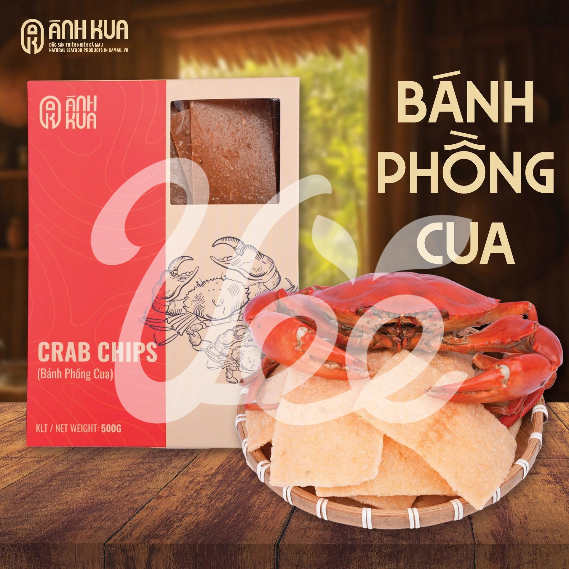 [Anh Kua] Crab Chips 500g