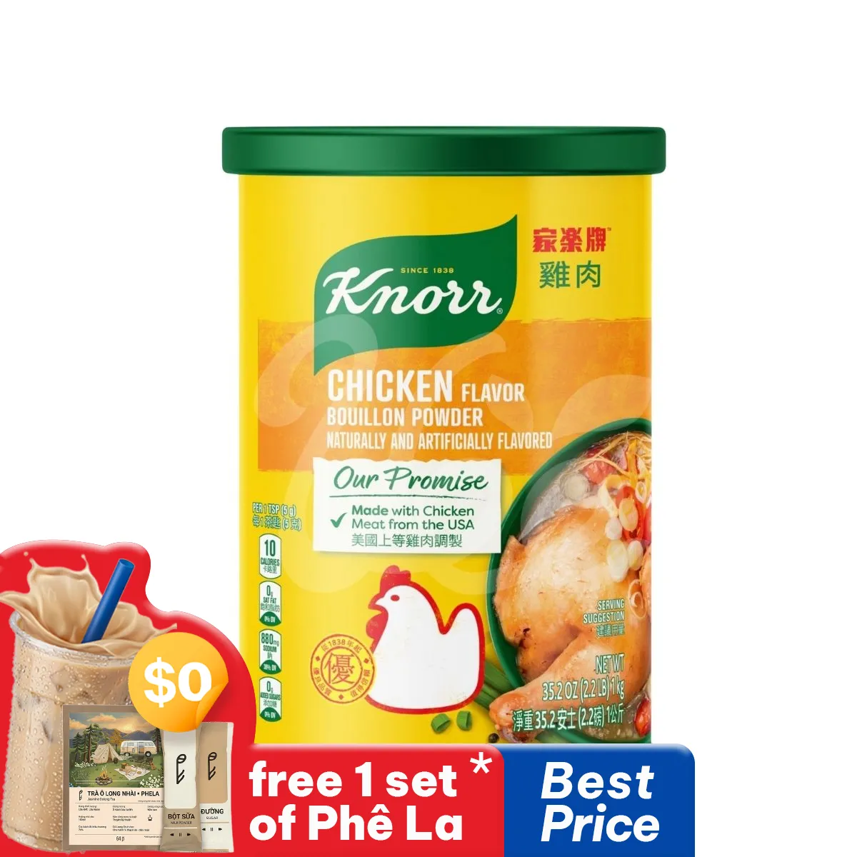 Bột Nước Dùng Gà Knorr 2.2lbs