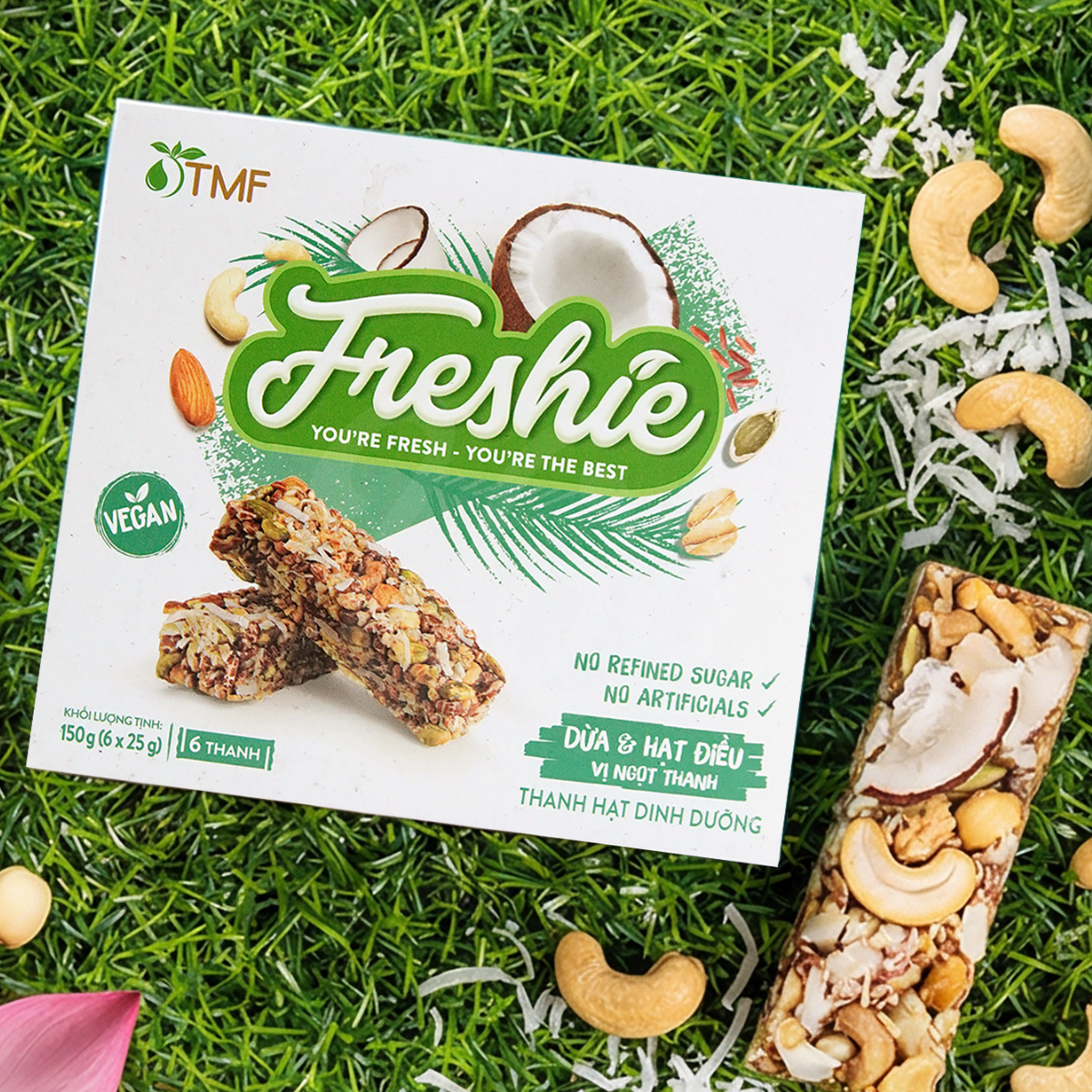 TMF 3-Flavor Nutritious Snack Combo – Lotus Seed • Coconut • Seaweed | 150g x 3