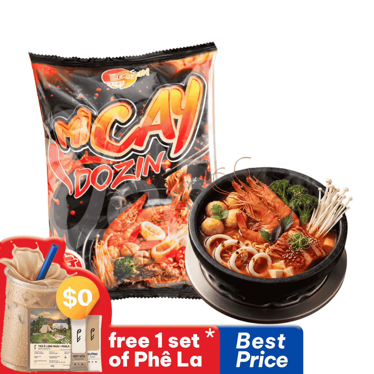 [Dozin] Spciy Noodles 137g (Mỳ Cay)