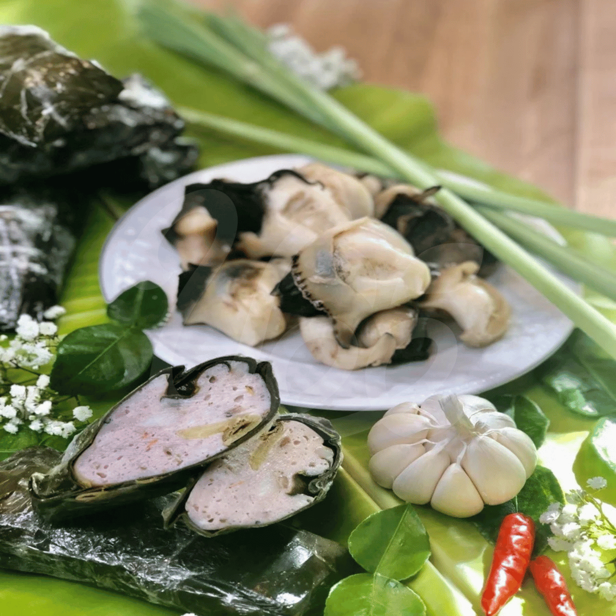 [ĐOÀN] Fully Cooked Sausage with Pork, Sea Conch and Lemongrass 90g/ Chả Ốc