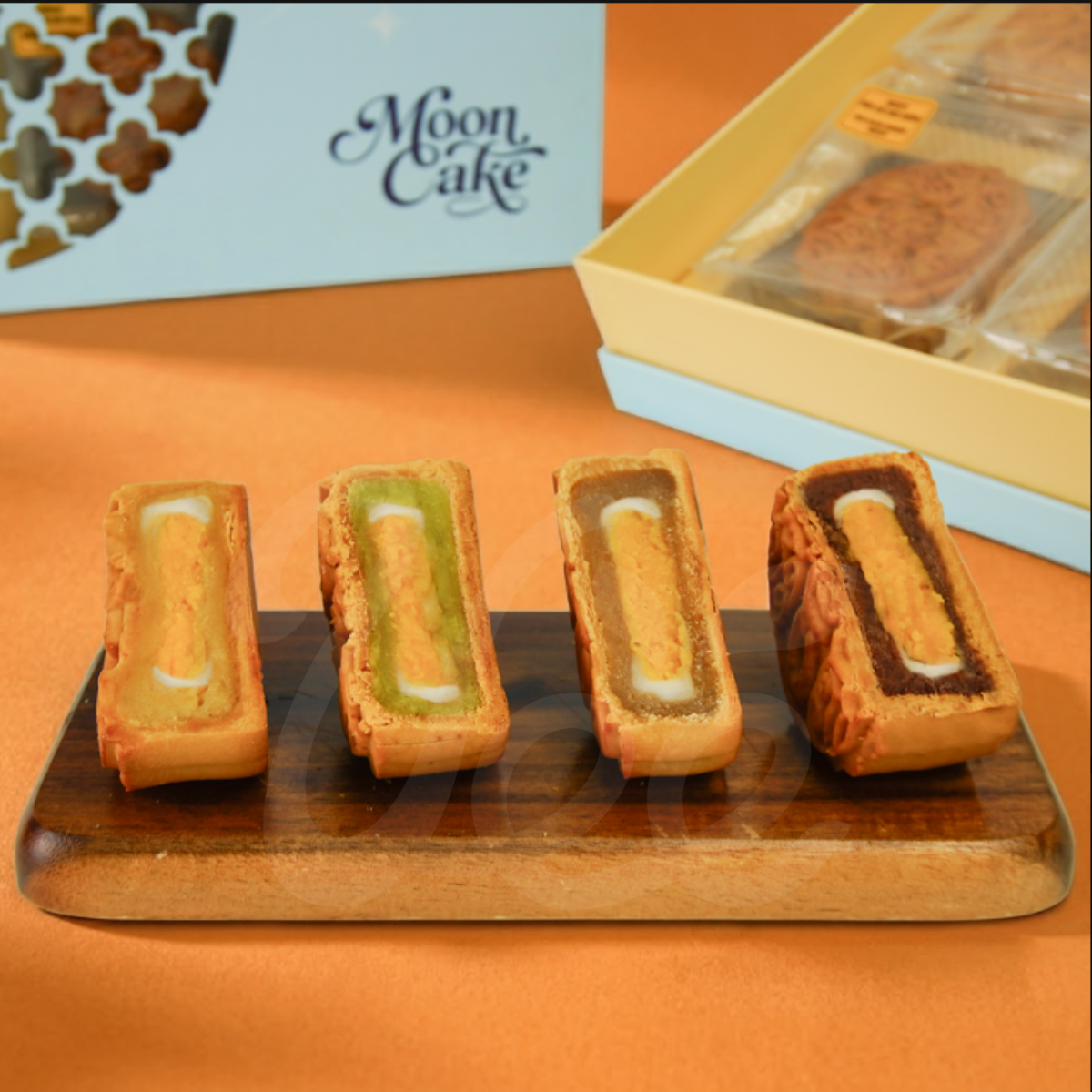 [CT Choice] Assorted Mochi Mooncakes with 1 Yolk-8 Pieces, 800g / Bánh Trung Thu Mochi Thập Cẩm 1 Trứng, 8 bánh