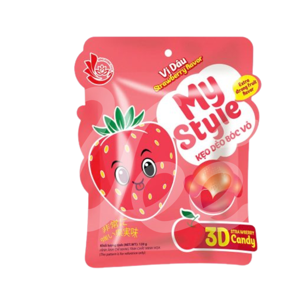 [My Style] Peeled Strawberry Gummy Candy 120g - VeeFood
