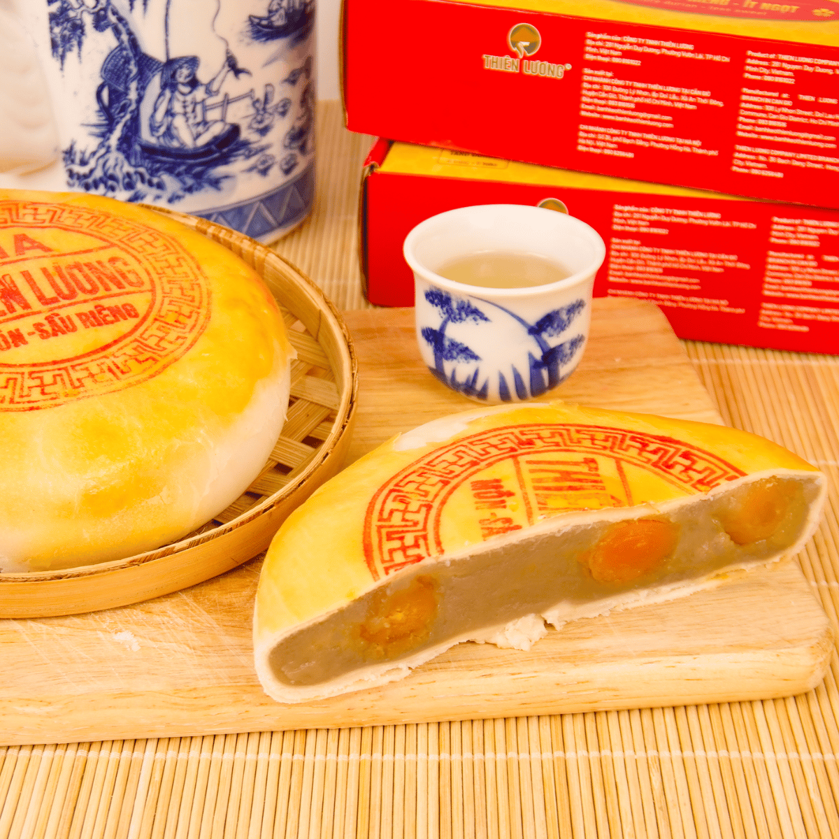 [Thien Luong] Pia Cake Taro, More Durian 600g / Bánh Pía Khoai Môn Sầu Riêng