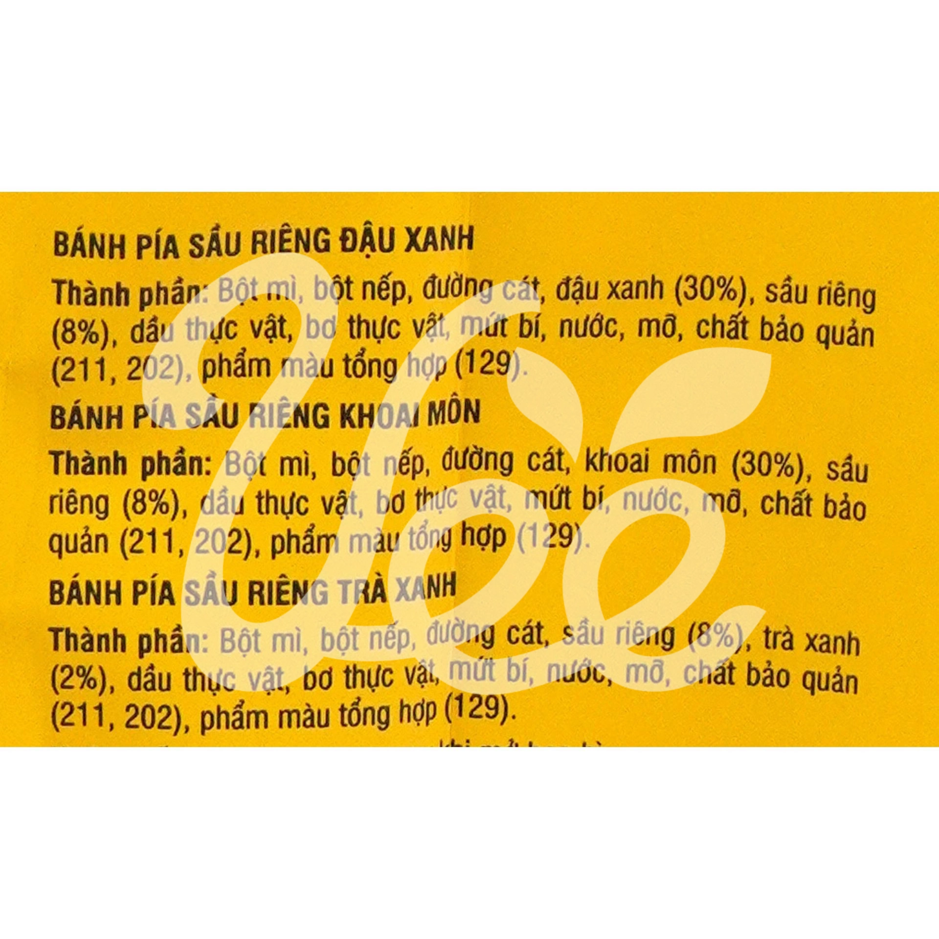 [Thien Luong] Durian Pia Cake Mix 3 Flavors 480g