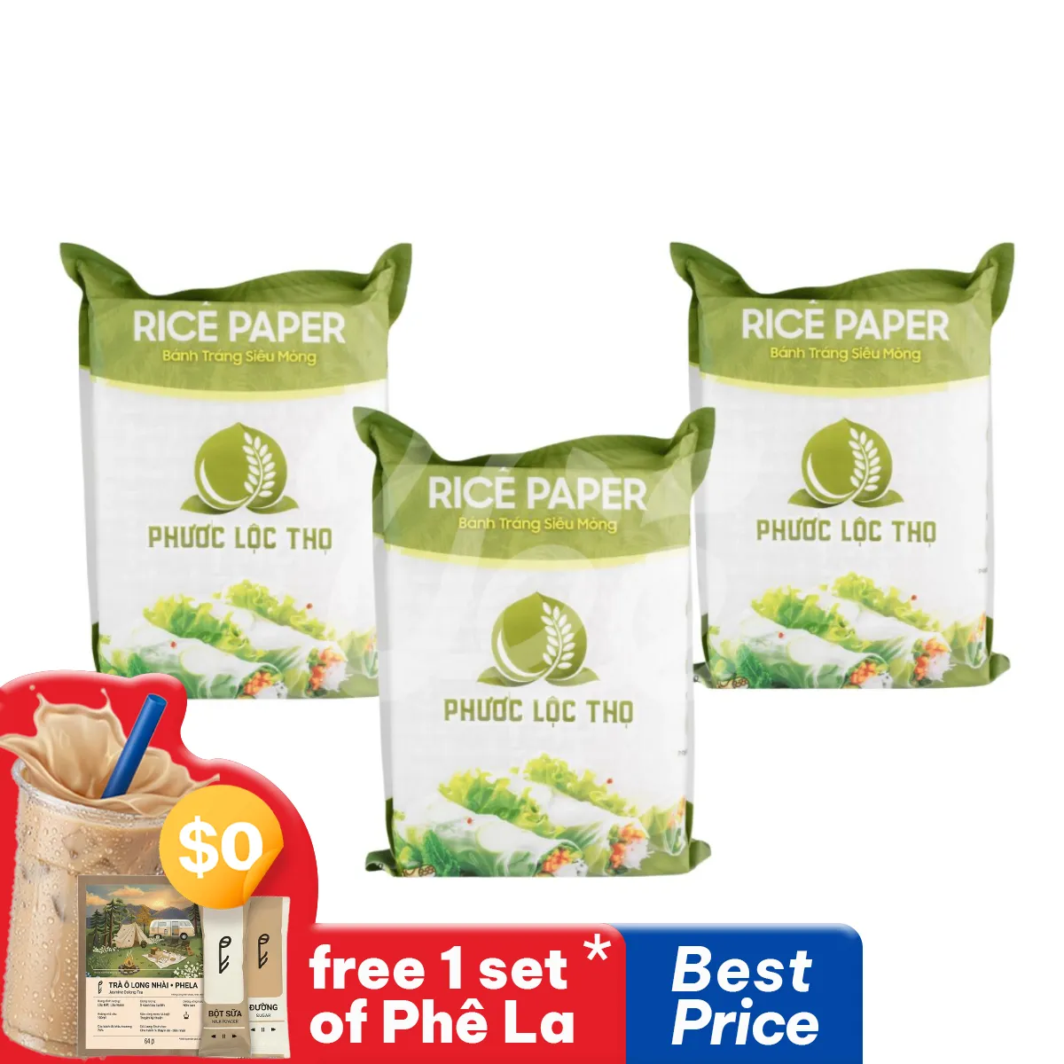 [Phuoc Loc Tho] Super Thin Rice Paper 340g (Bánh Tráng)