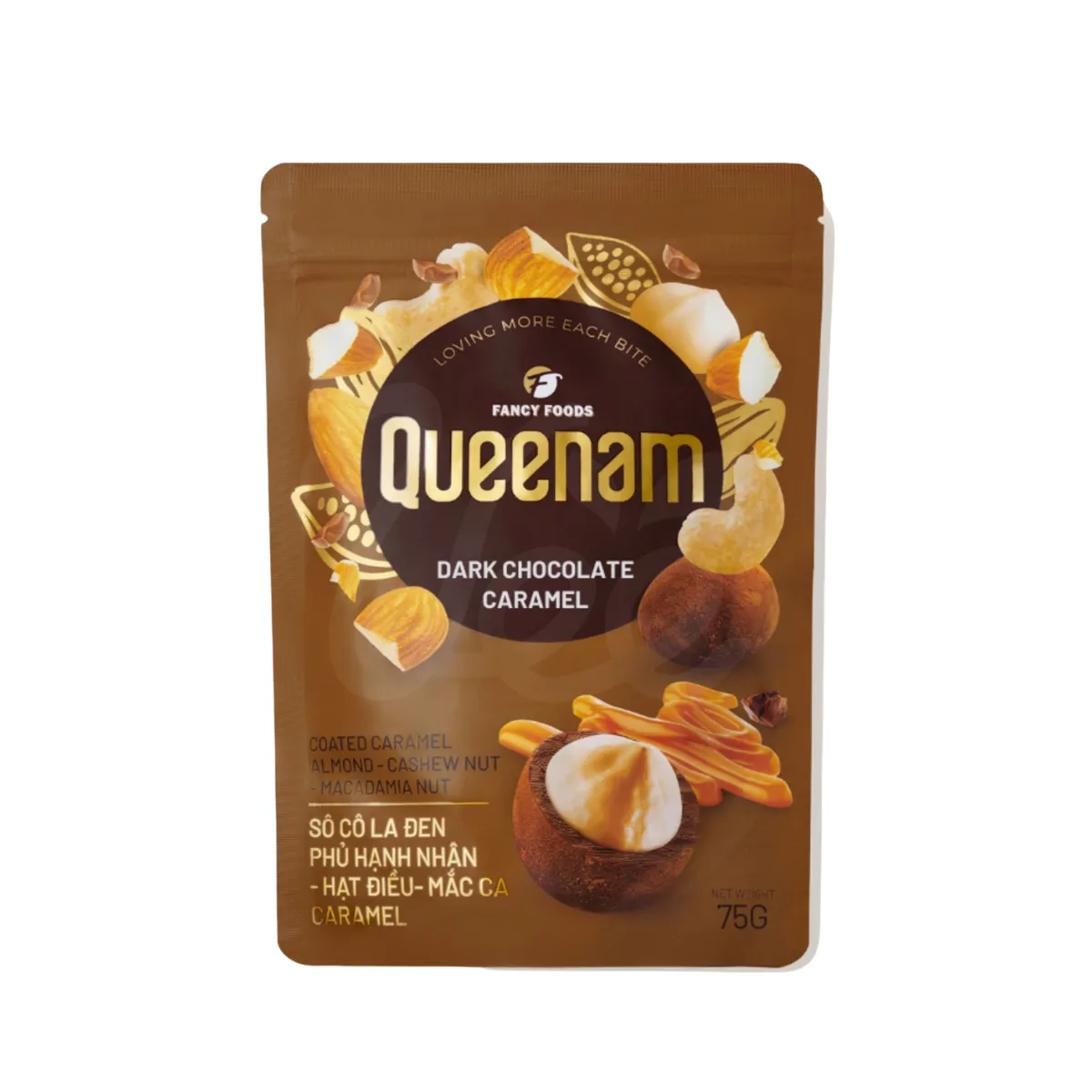 [Queenam] Mixed Chocolate Nuts 4 Flavors 75g