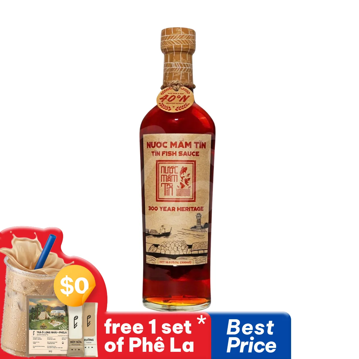 [Nuoc Mam Tin] Premium Fish Sauce 40N Bottle 500ml