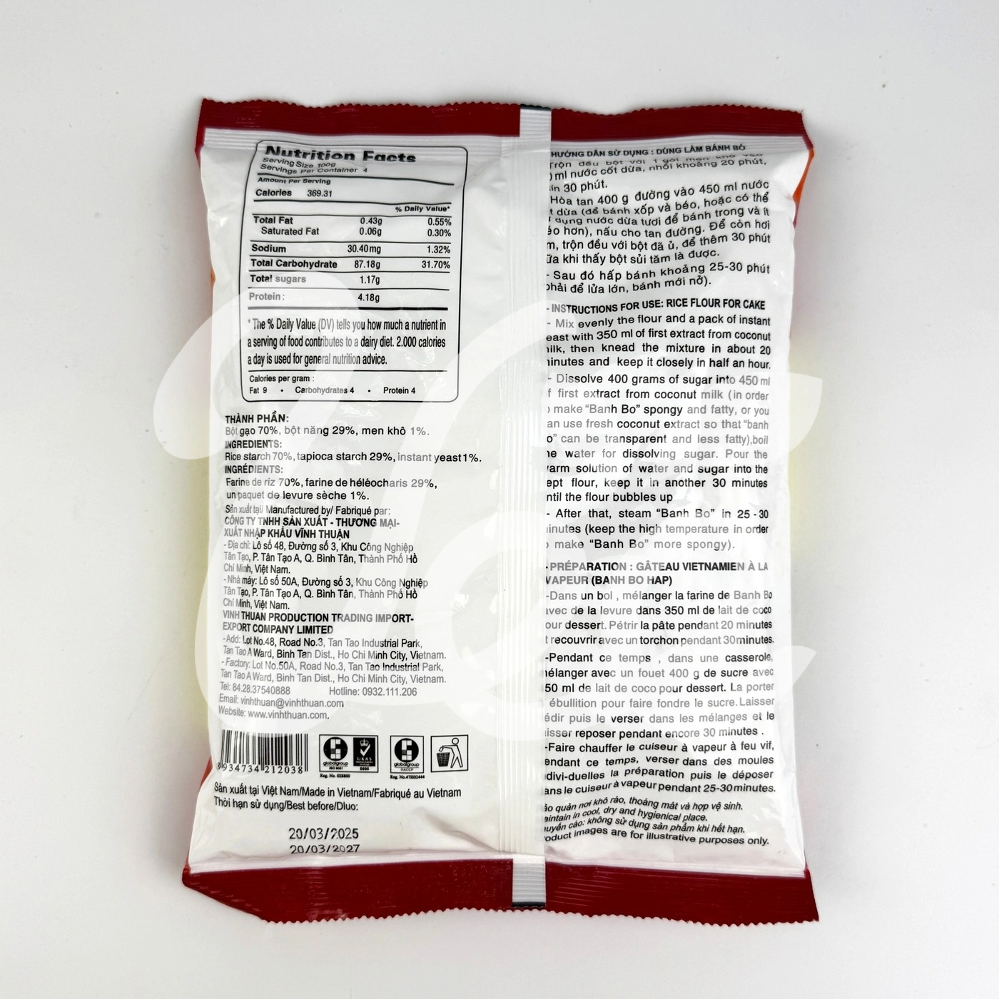 [Vinh Thuan] Banh Bo Flour 400g