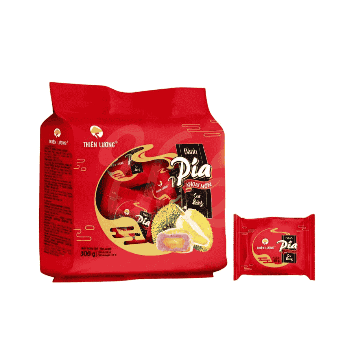 [Thien Luong] Pia Cake – Taro, Durian & Salted Egg Yolk 300g