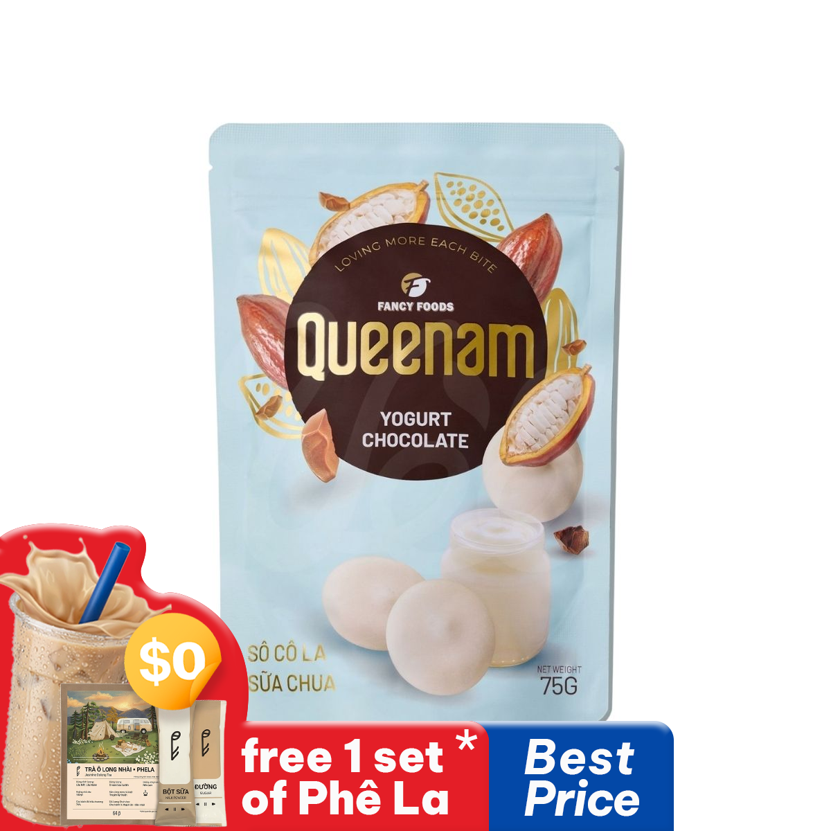 [Queenam] Yogurt Chocolate 75g