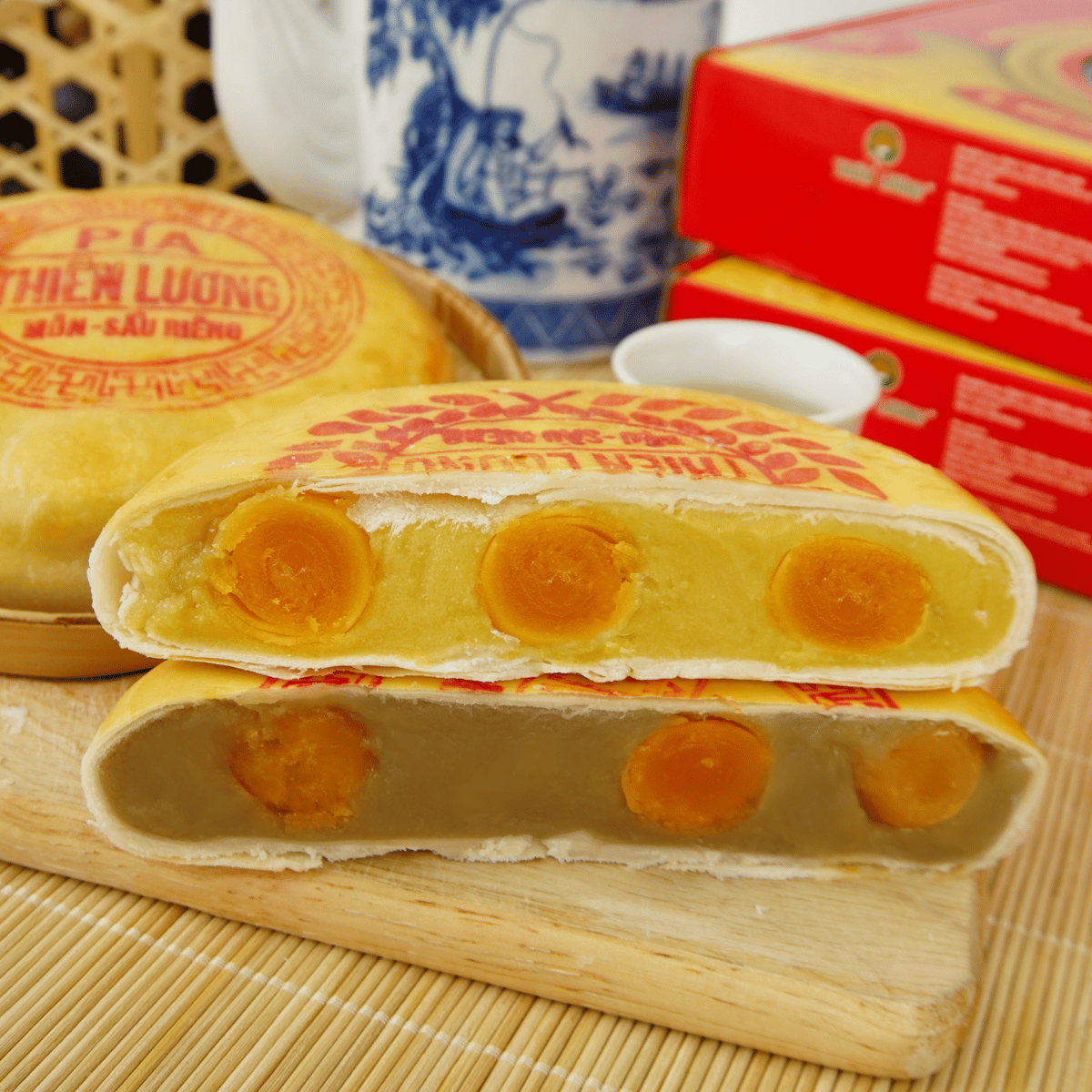 [Thien Luong] Pia Cake Taro, More Durian 600g / Bánh Pía Khoai Môn Sầu Riêng