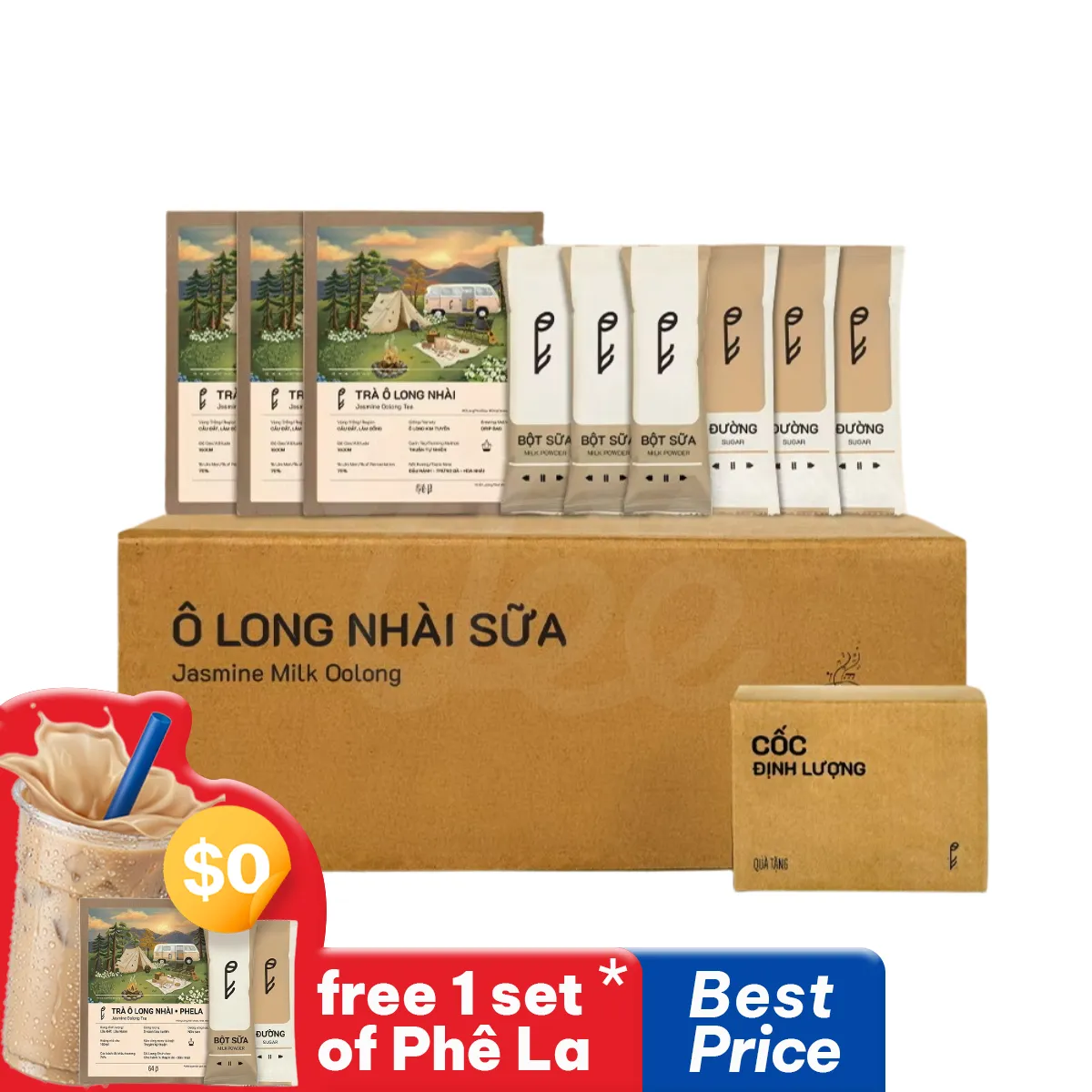[Phe La] Jasmine Milk Oolong Instant 10 Servings