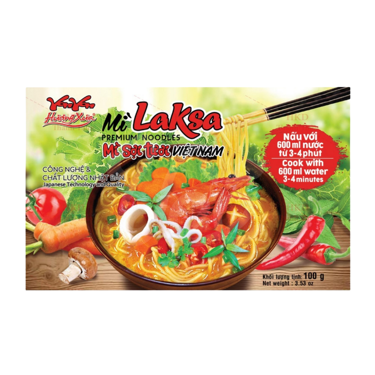 MIKKO Mì Laksa Sợi Tươi – 100g