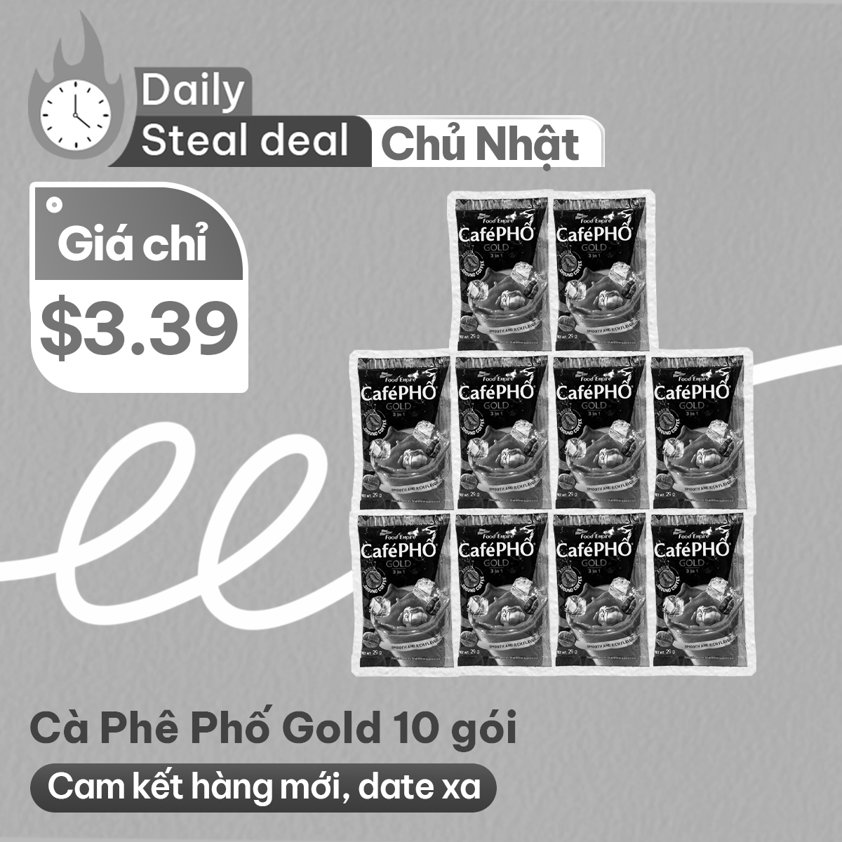 [STEAL DEAL] Cafe Pho Gold Instant Milk Coffee 870g x10 Sachet