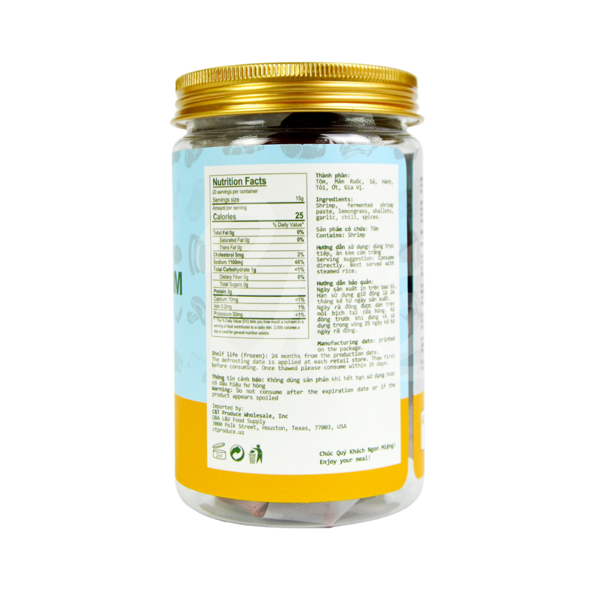 Mắm Ruốc Tôm Hao Cơm Lục Tỉnh Nam Kỳ 300g