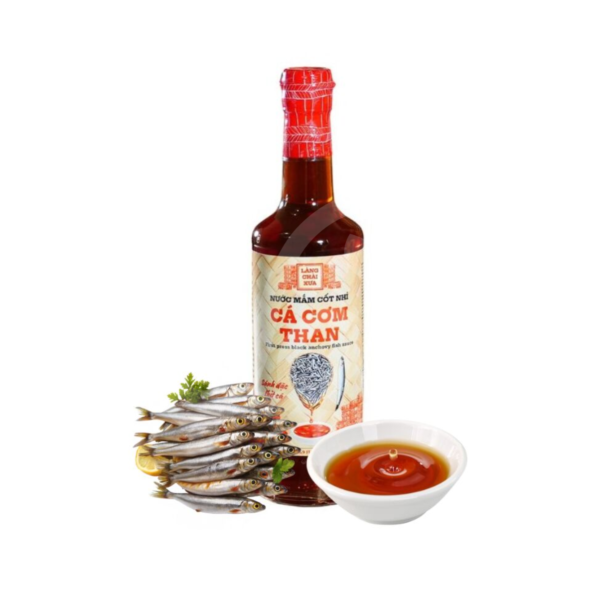 Làng Chài Xưa Black Anchovy Fish Sauce – 500ml Glass Bottle