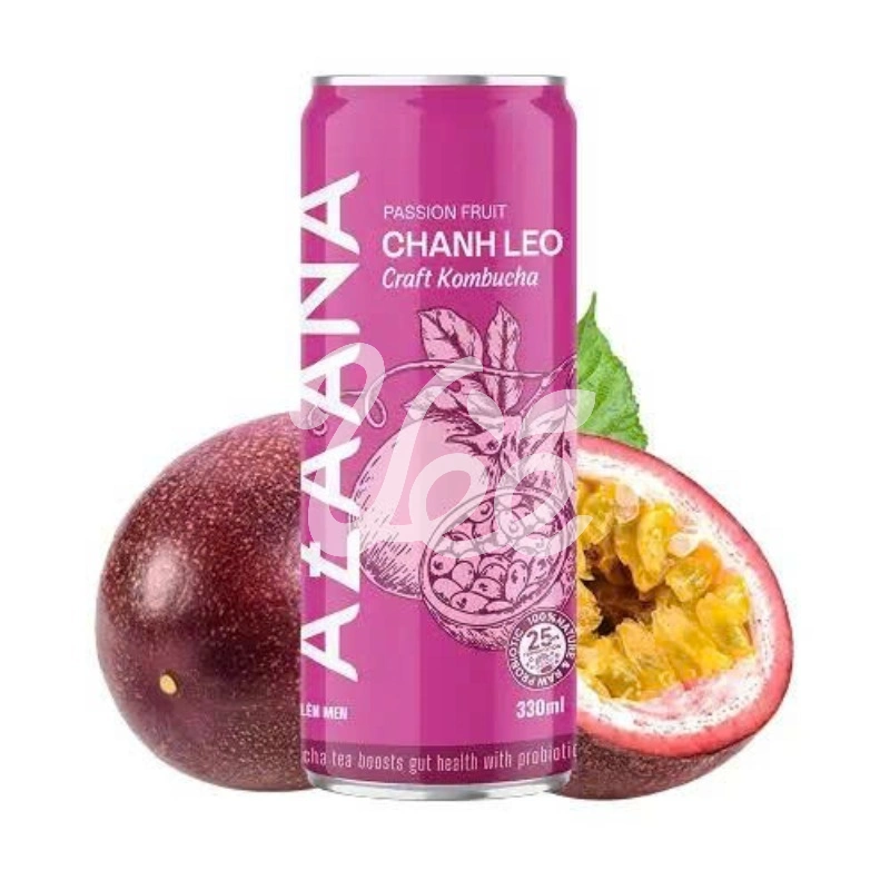 [Azaana] Kombucha Peach, Passion, Ginger 330ml x3