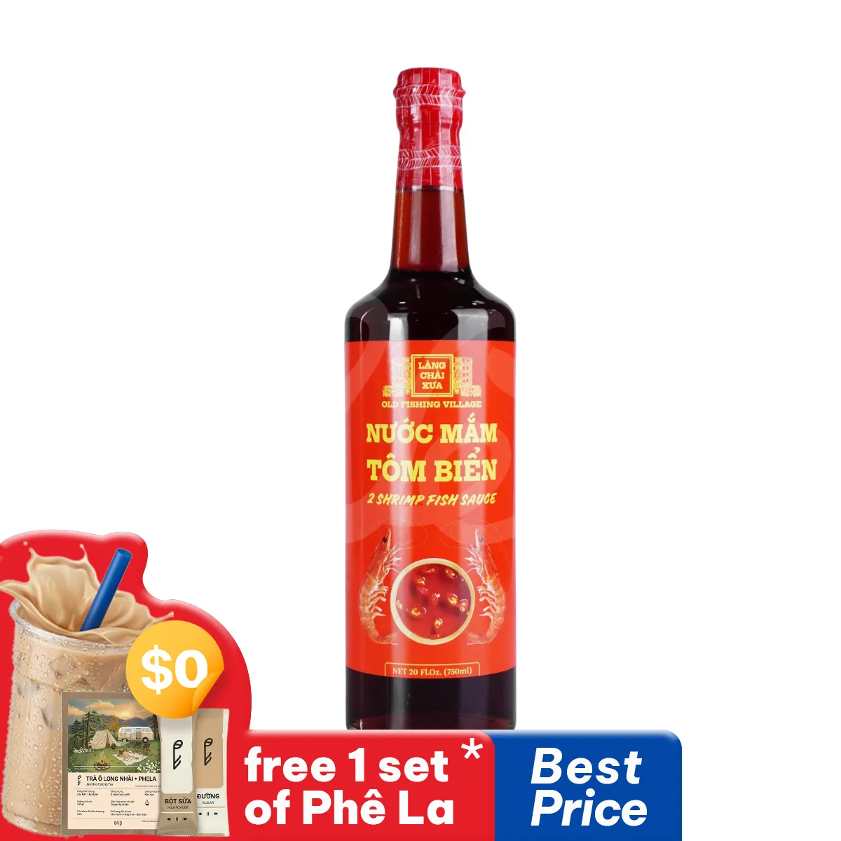 [Lang Chai Xua] Sea Shrimp Fish Sauce 750ml/Bottle