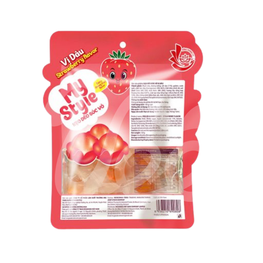 [My Style] Peeled Strawberry Gummy Candy 120g - VeeFood