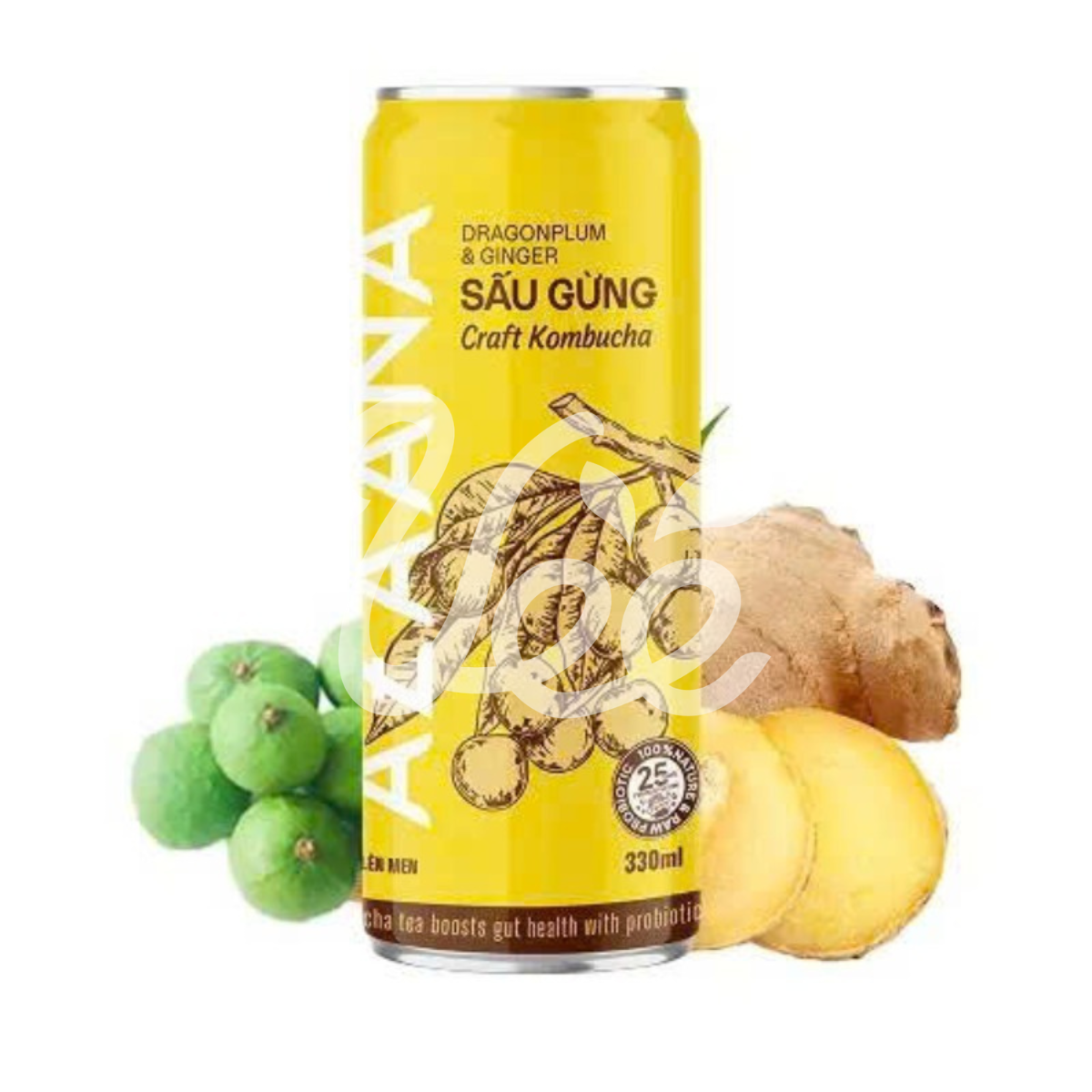 [Azaana] Kombucha Dracontomelon Ginger 330ml