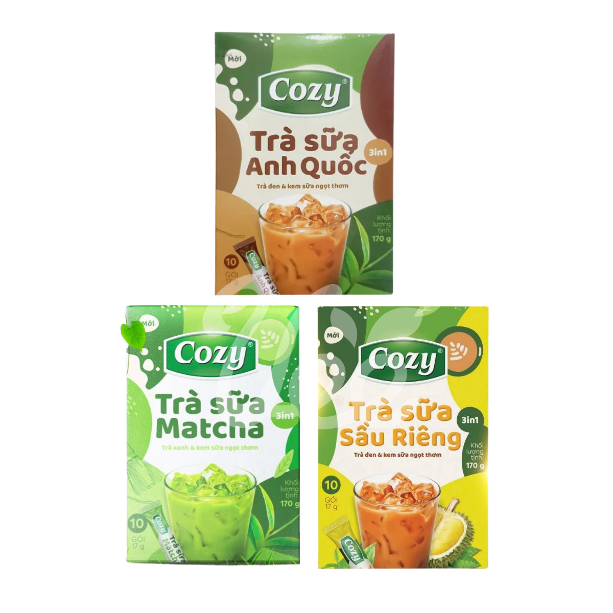 [Cozy] Mix 3-Flavor Milk Tea Combo 3 x 170g