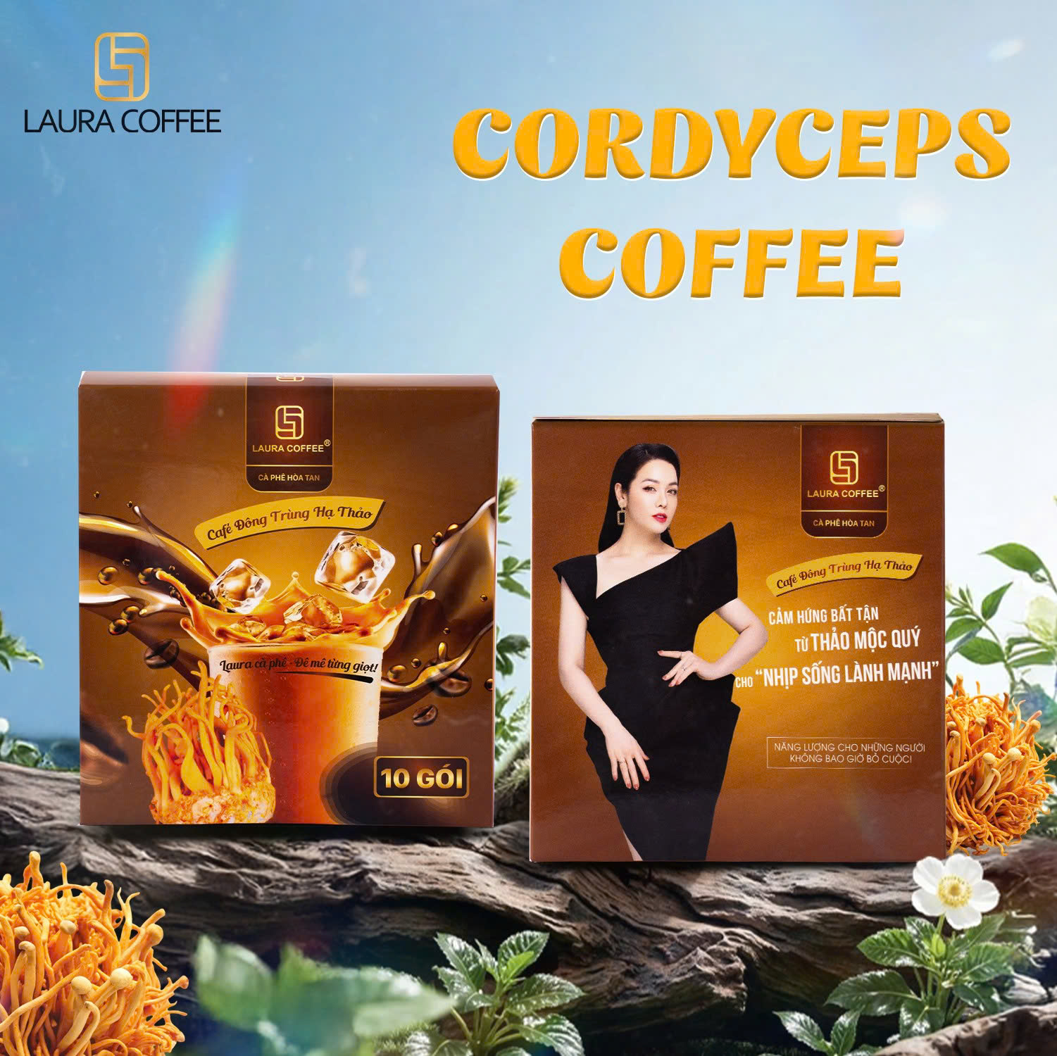 [NKA] Combo Laura coffee Lingzhi & Cordyceps Coffee