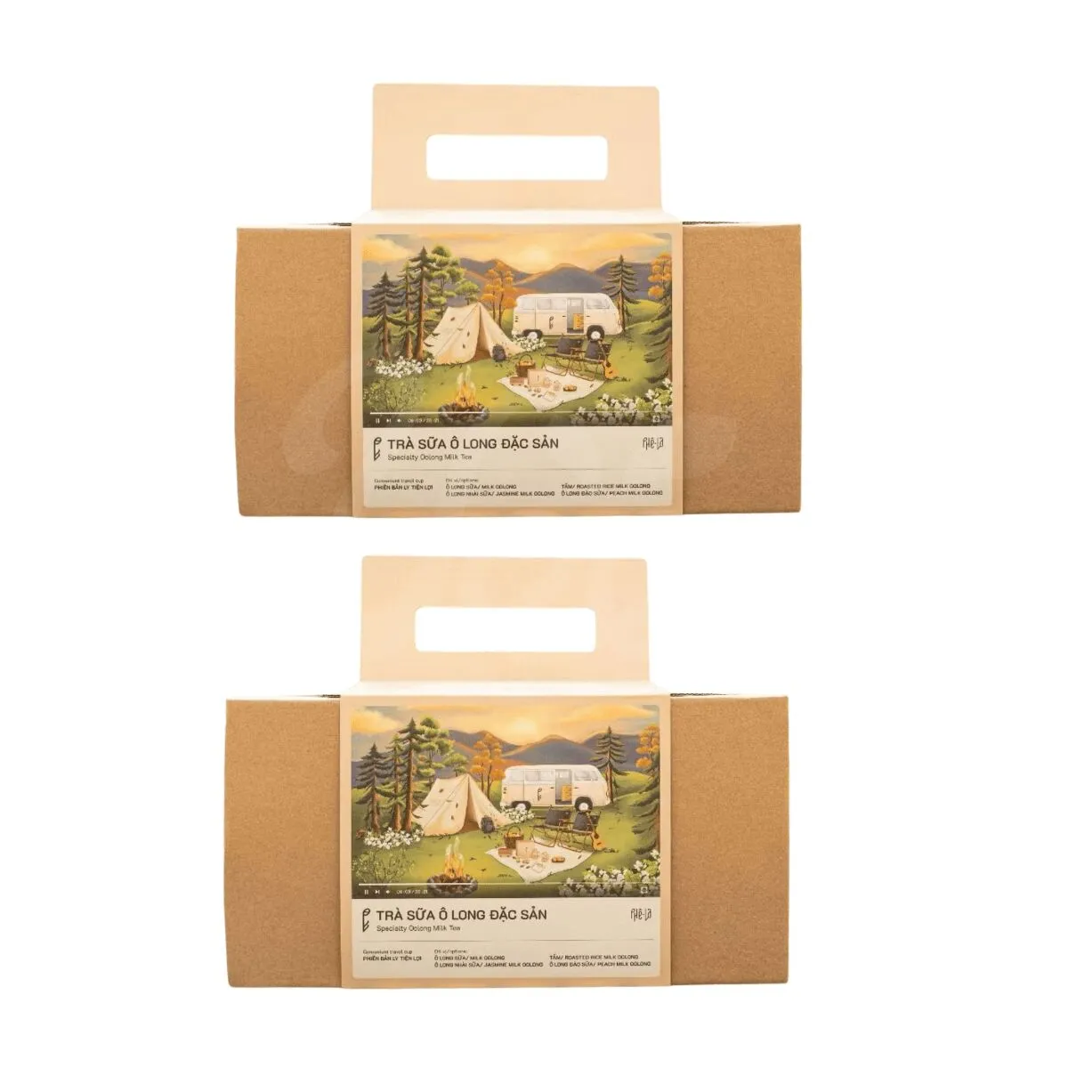 [Phe La] 4-flavor Milk Tea Set 6 Cups 1 box