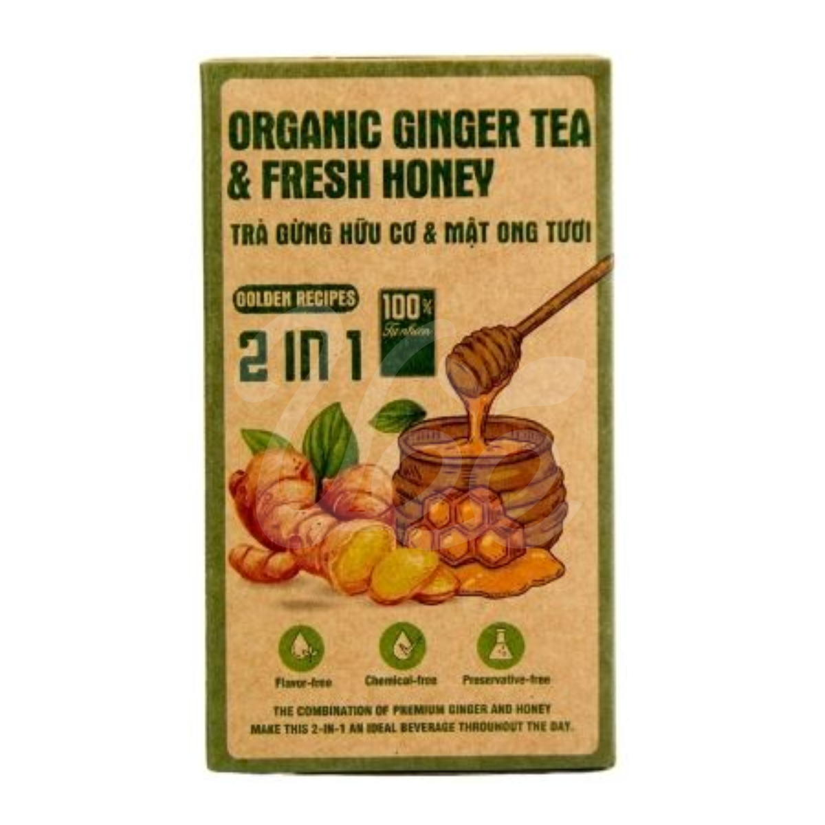 Trà Gừng Hữu Cơ & Mật Ong Tươi Thiện Bảo 283g