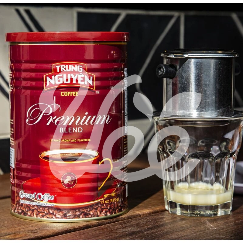 thumbnail interactive-video image 1 of Trung Nguyen Premium Blend Vietnamese Coffee – 15 Oz (425g) Can, Pack Of 2 1 of 3