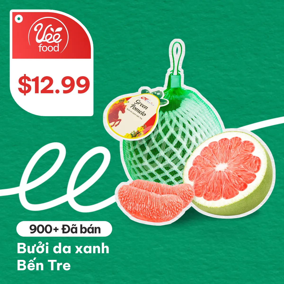 [CT Choice] Ben Tre Red Pomelo Viet Nam Tropical Fruit 1 Count