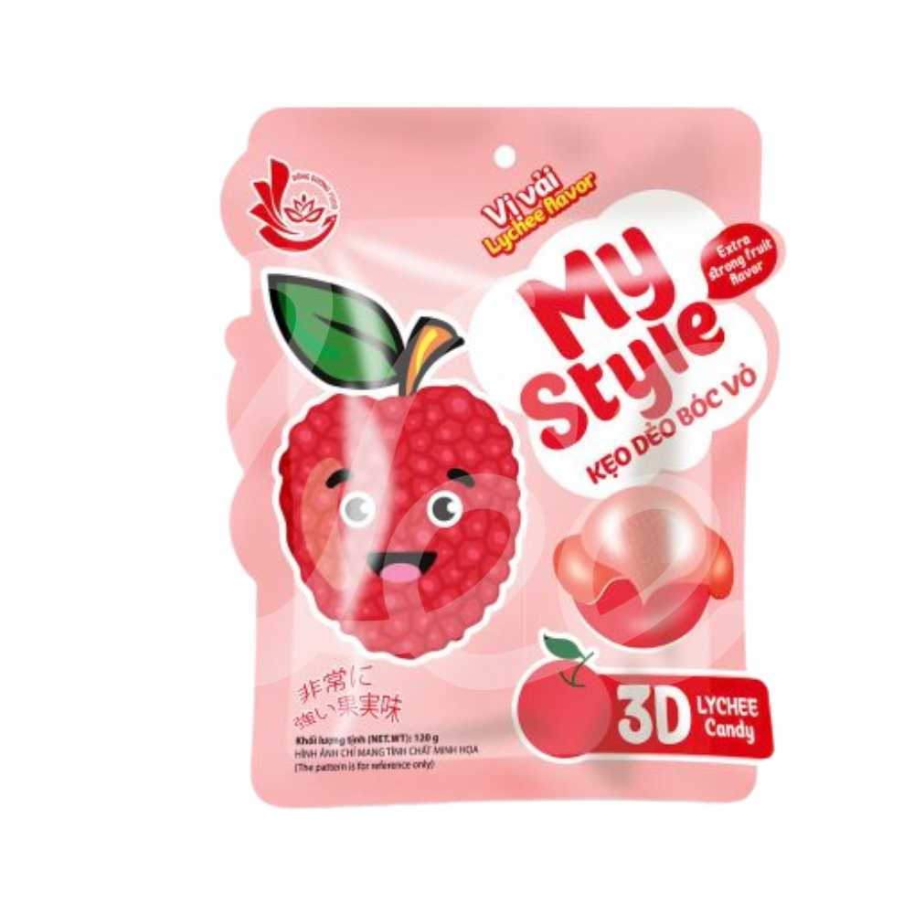 [My Style] Peeled Lychee Gummy Candy 120g - VeeFood