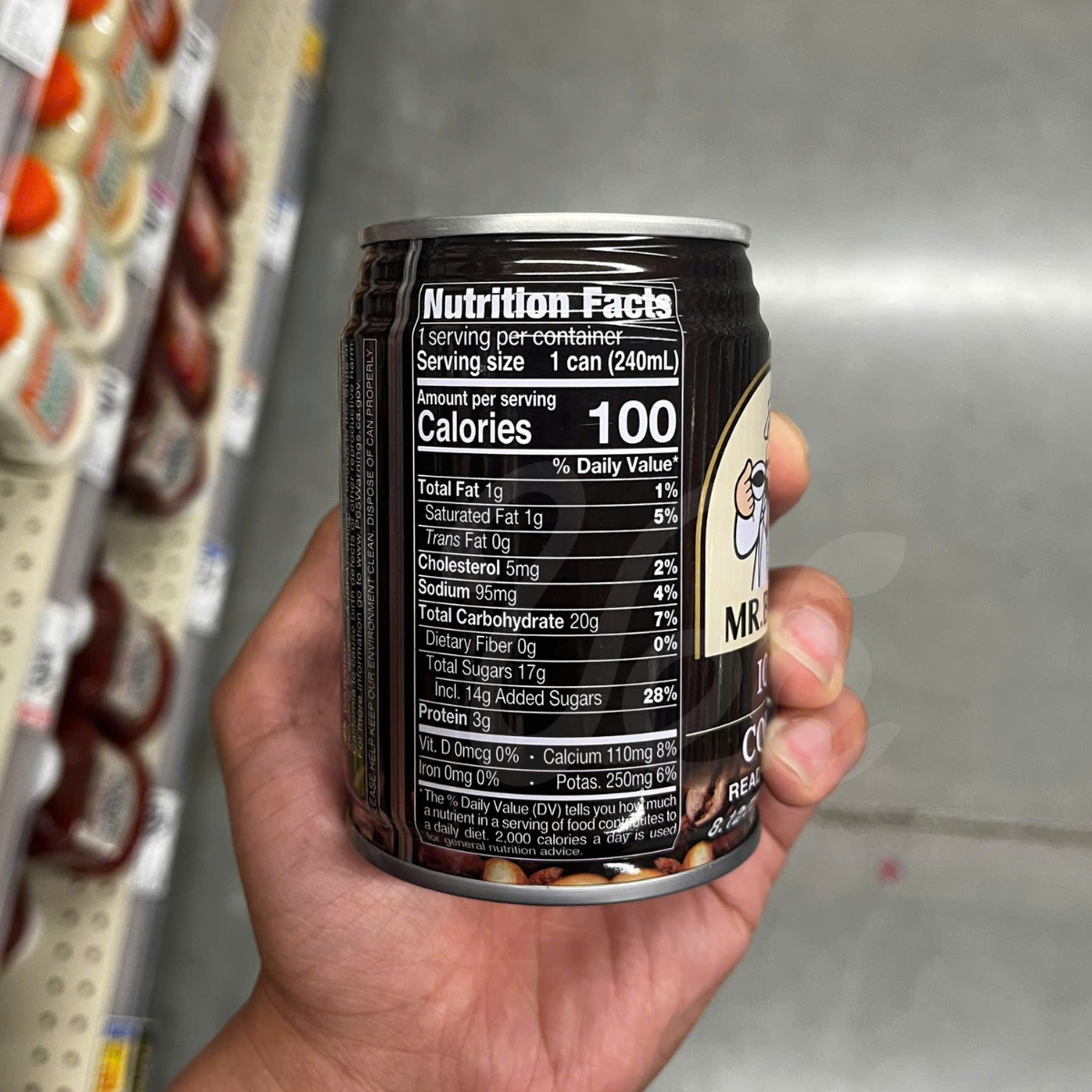 Cà Phê Đá Mr. Brown Lon 240ml