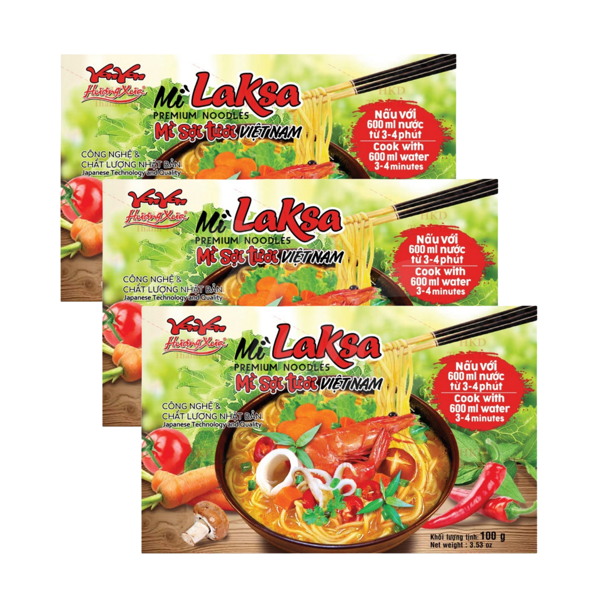 MIKKO Mì Laksa Sợi Tươi – 100g