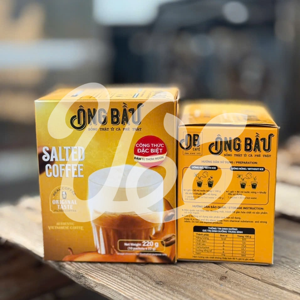 [Ong Bau] Instant Salt Coffee 220g Box