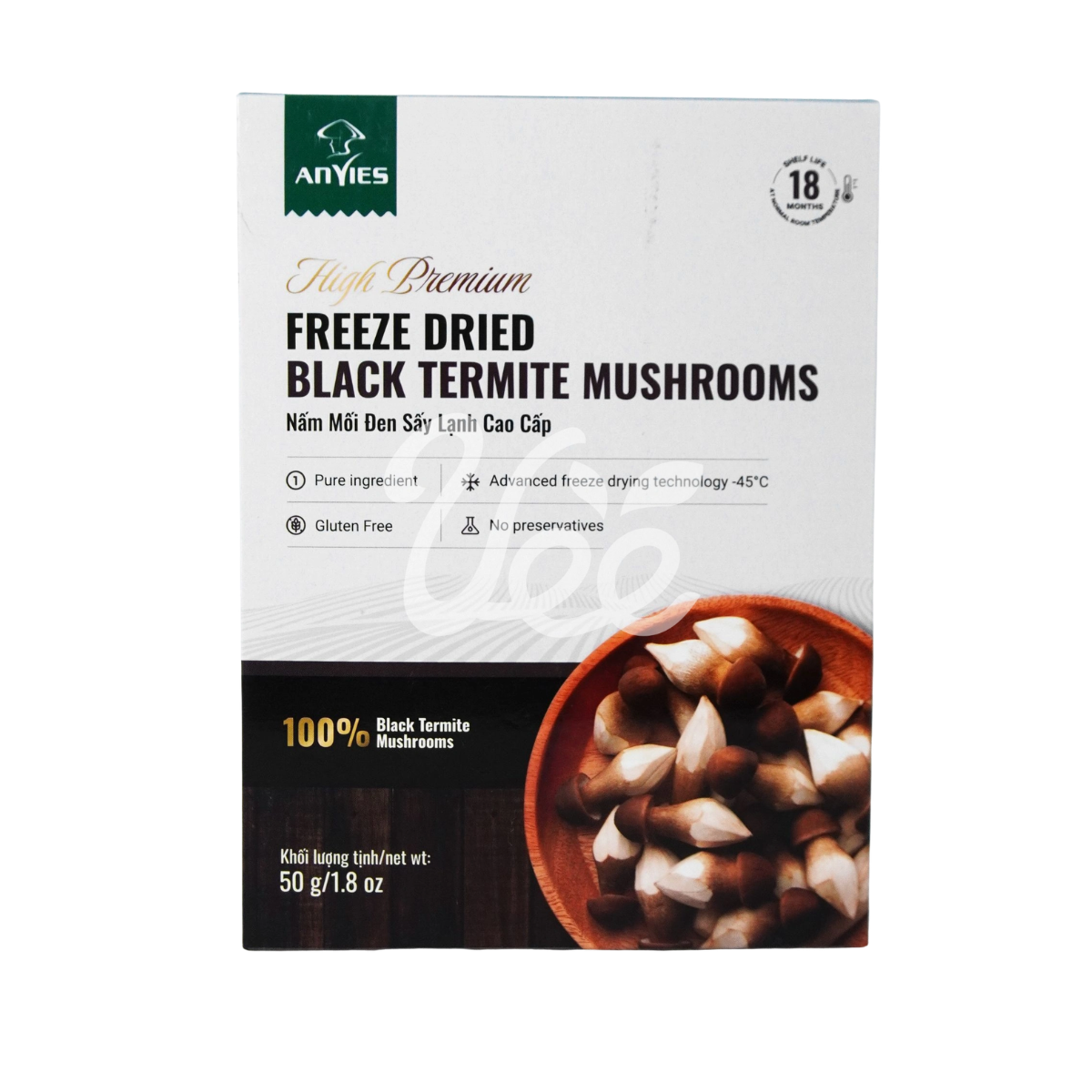 [Anvies] Black Termite Mushroom Dried 50g