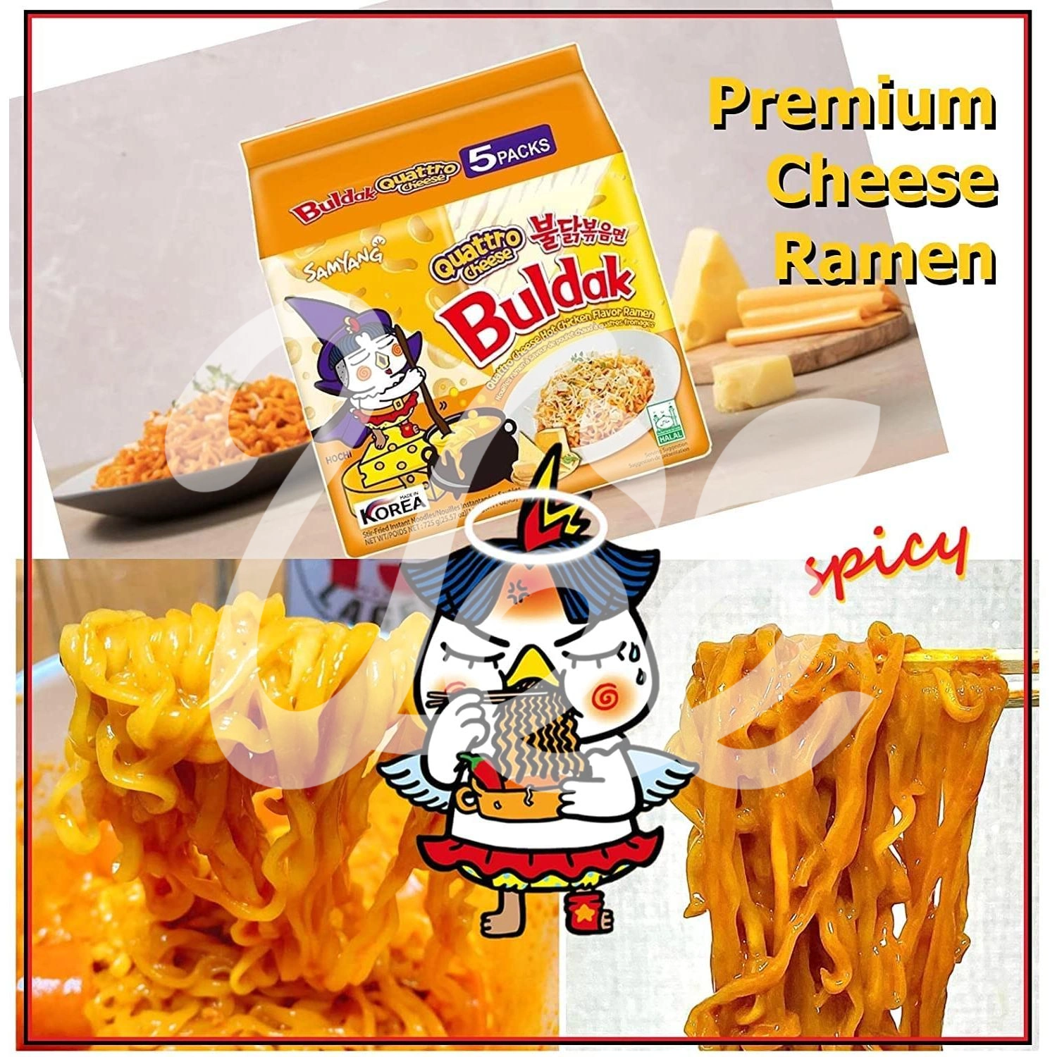Mì Samyang Gà Cay Phô Mai (Cheese Buldak)