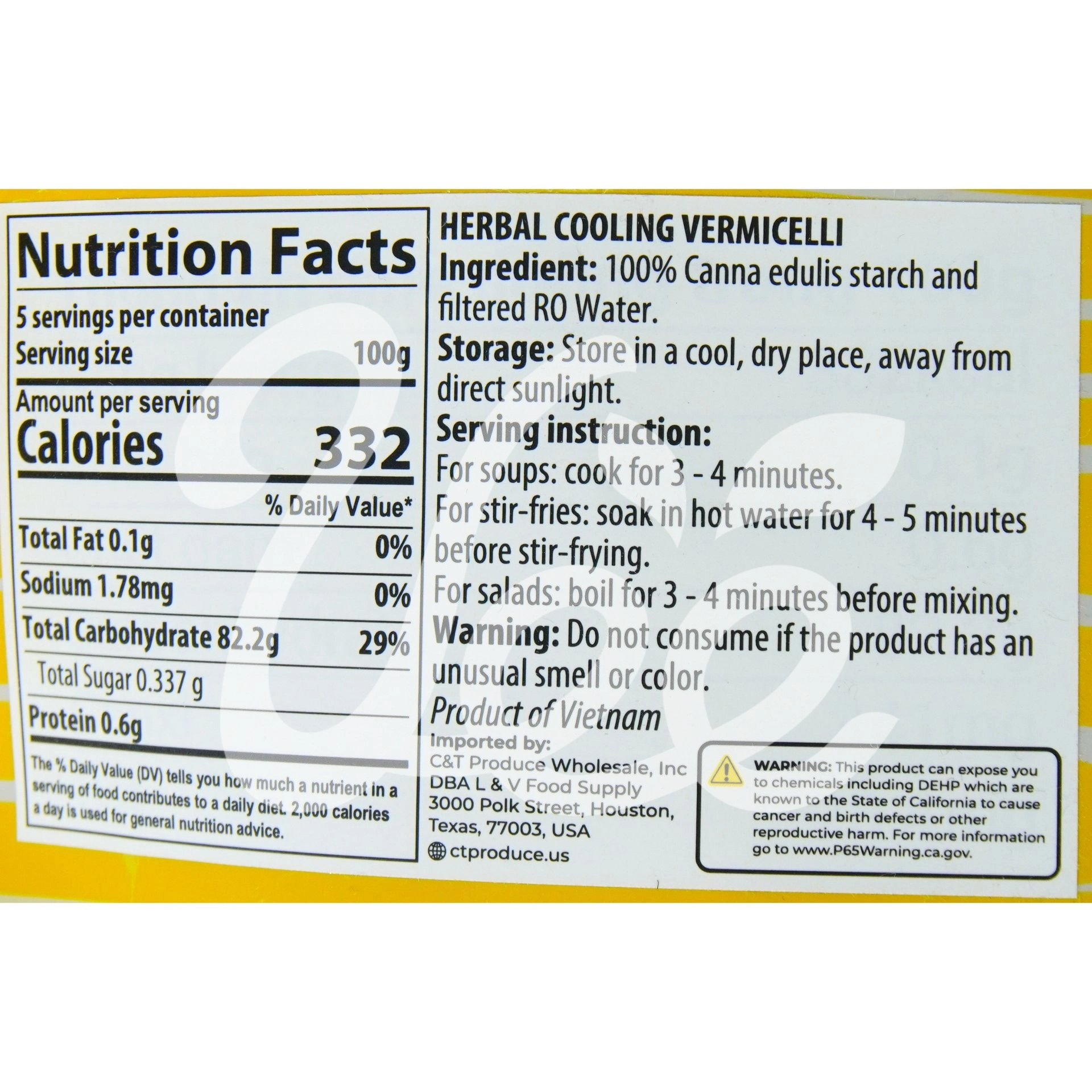 [Prime Food] Herbal Cooling Vermicelli 17.6oz
