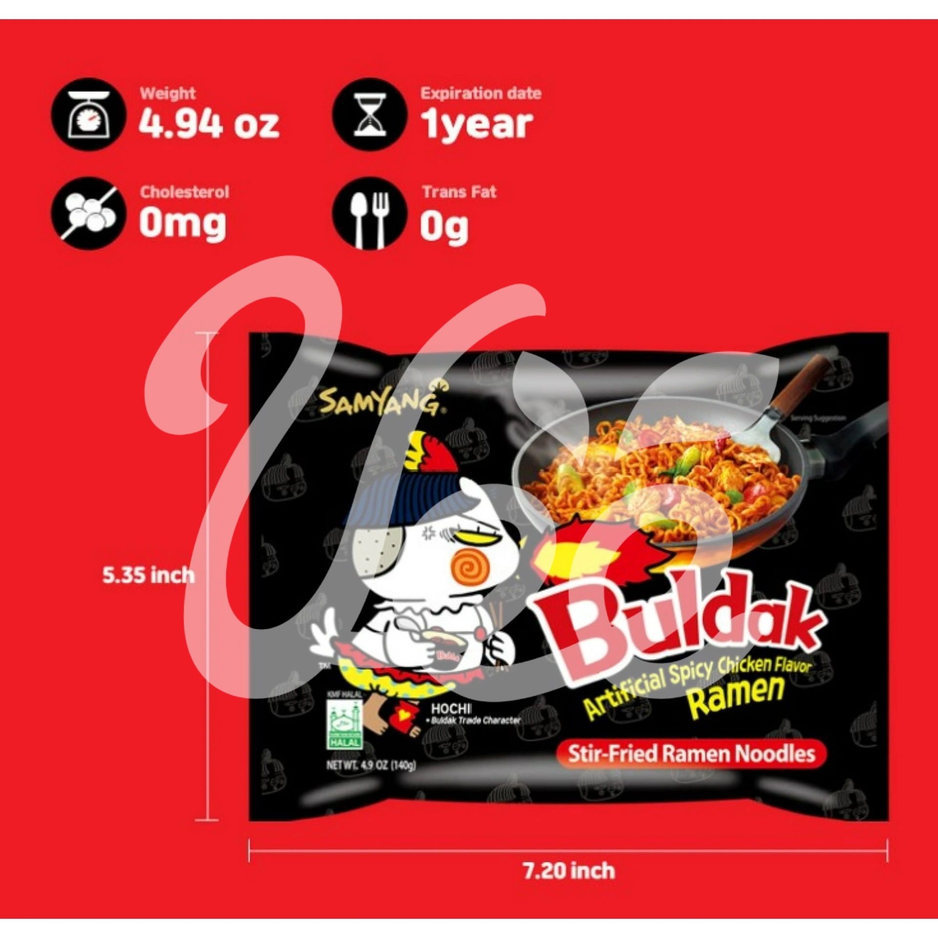 [Samyang] 2X Spicy Hot Chicken Ramen (Buldak)