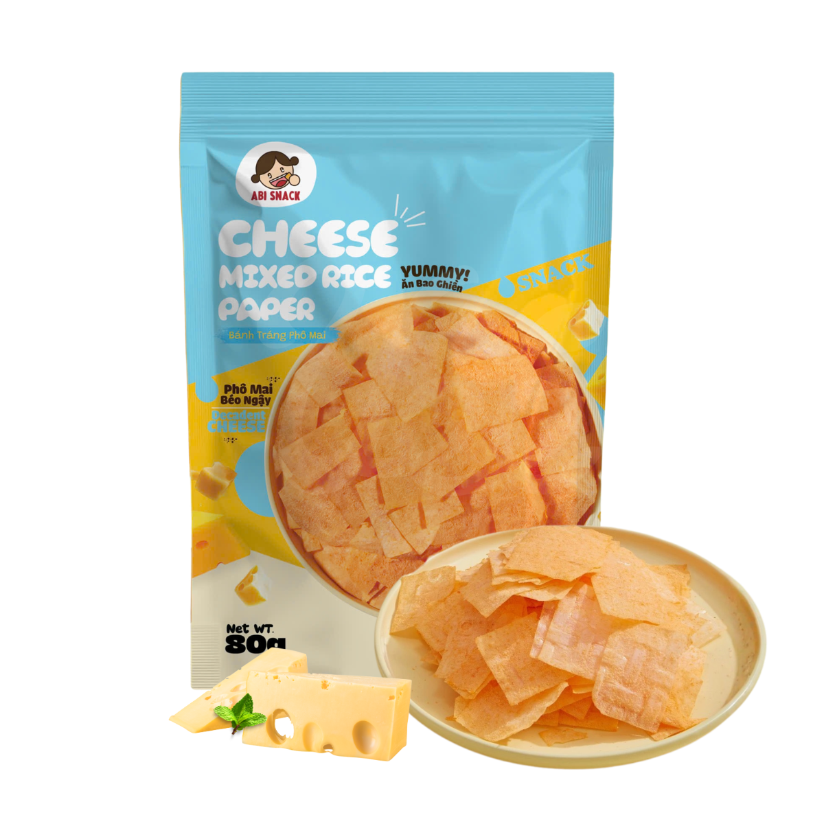 [ABI] Cheese Mixed Rice Paper 80g