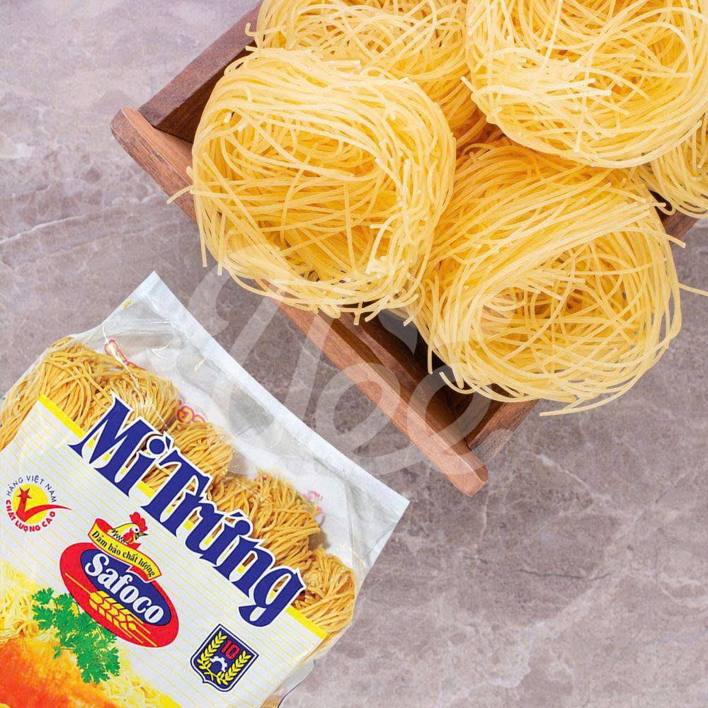 Mì Trứng Sợi Nhỏ Đặc Biệt Safoco 500g
