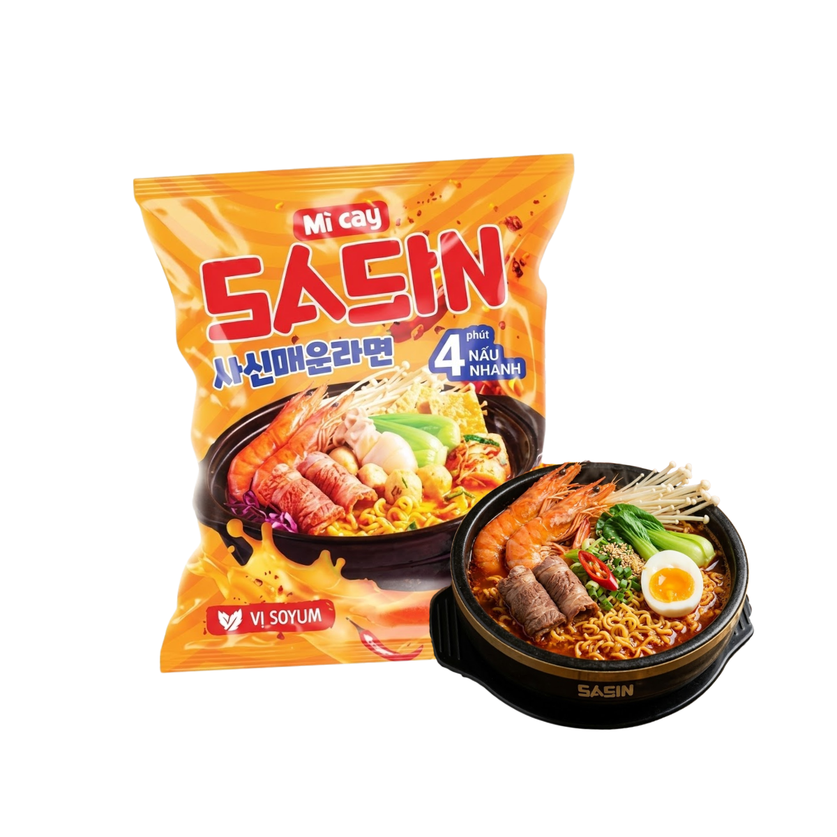 [Sasin] Instant Noodle – Soyum Flavor 145g