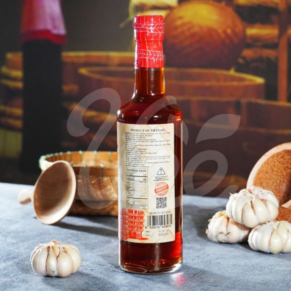 Làng Chài Xưa Black Anchovy Fish Sauce – 500ml Glass Bottle