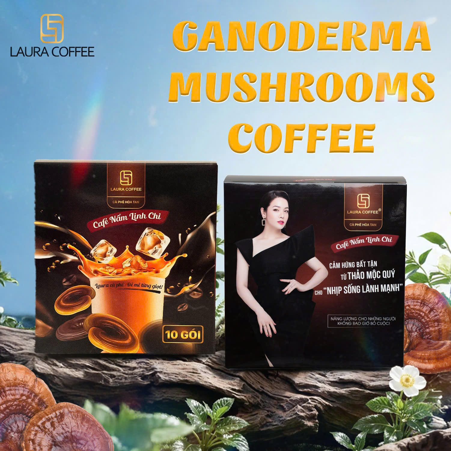 [NKA] Combo Laura coffee Lingzhi & Cordyceps Coffee